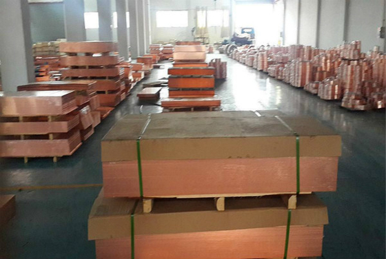 C1100 bordo liscio 99,7% pannelli di rame decorativo quadrato per l'industria