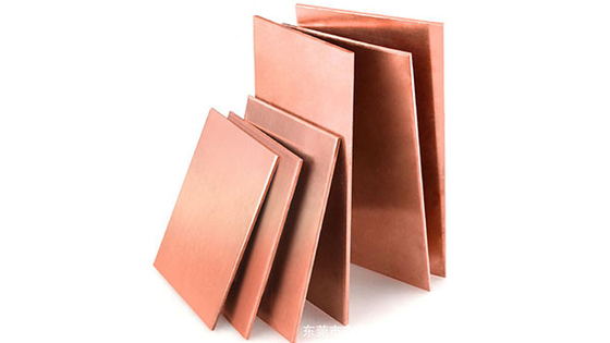 1000*2000mm Lastre di rame decorative Rossa rettangolare T2 Alta resistenza alla corrosione