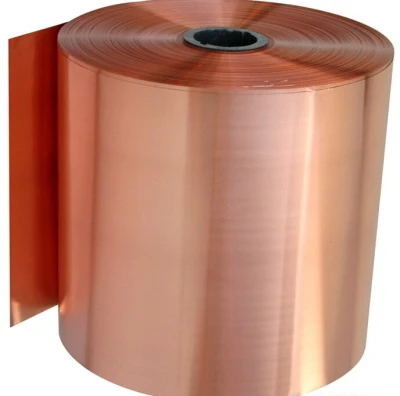 Striscia di rame larghezza 4-600 mm per componenti elettrici con bordo retto