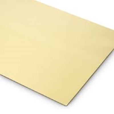 Foglio laminato/placca di ottone con spessore di 1 mm per applicazioni decorative