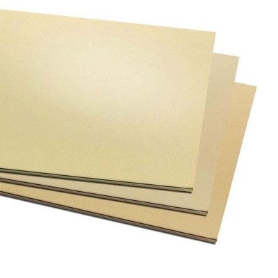 Foglio laminato/placca di ottone con spessore di 1 mm per applicazioni decorative
