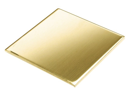 Superficie liscia Giallo dorato H62 H65 Piastra in ottone per la decorazione