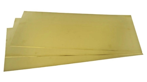 Superficie liscia Giallo dorato H62 H65 Piastra in ottone per la decorazione
