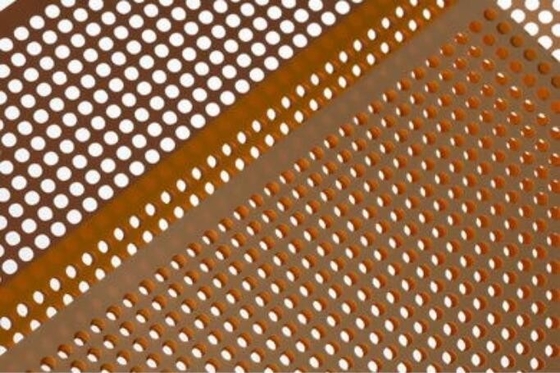 lamiera sottile di rame perforata 6m di 1m 2m per le facciate di costruzione decorate