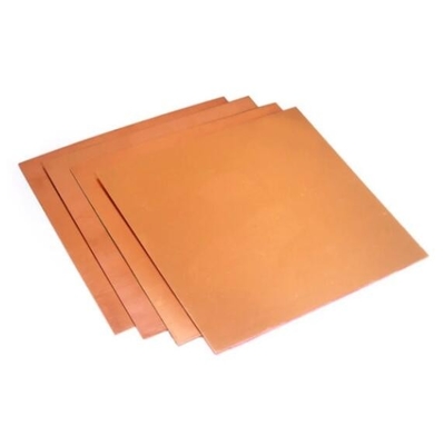 Superficie luminosa Rossa Pura 1 mm lamiera di rame 1000 mm-6000 mm Per la stampa