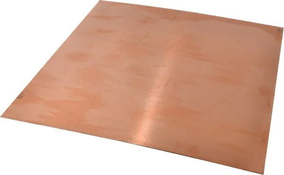 Rossa Piastra di rame pura da 5 mm Construzione Superficie luminosa 1/4 Dura