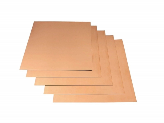 C2600 C2700 C5210 Piatta piastra di rame 0,5-200 mm Spessore 99,7% Purezza