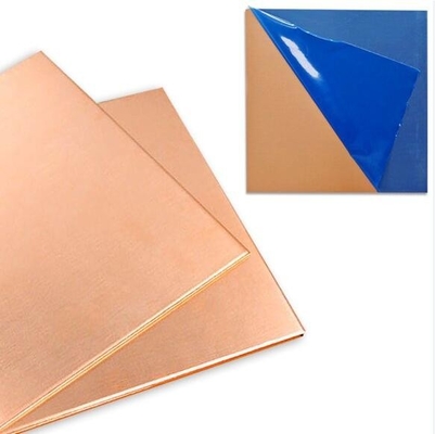Rossa Piastra di rame pura da 5 mm Construzione Superficie luminosa 1/4 Dura